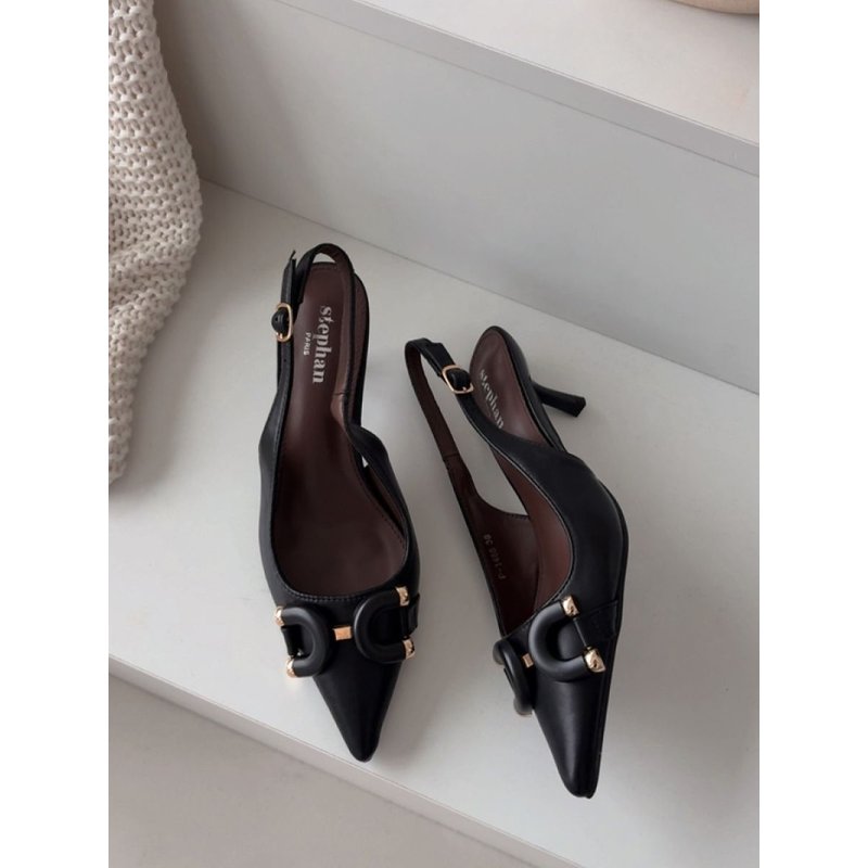 Heel sandals model 224501 Step in style - 39 - Black