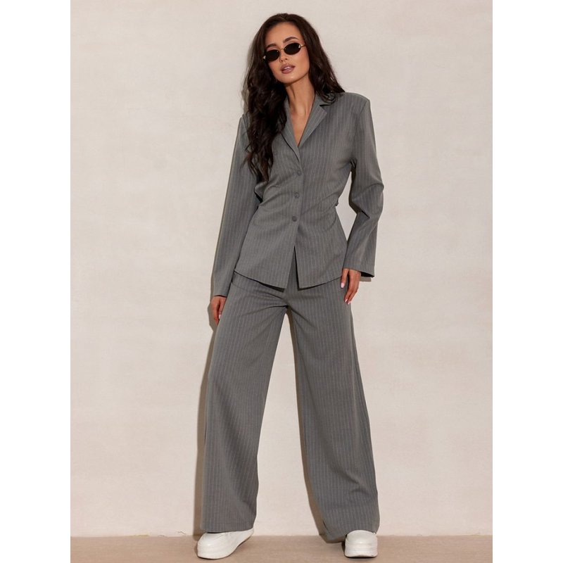 Women trousers model 224812 Roco Fashion - 38 - Grey