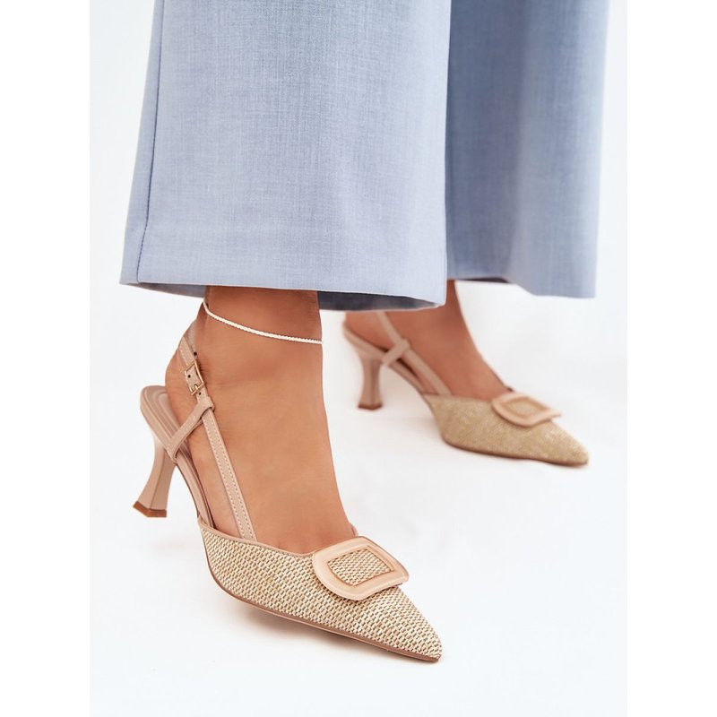 Heel sandals model 225205 Step in style - 40 - Beige