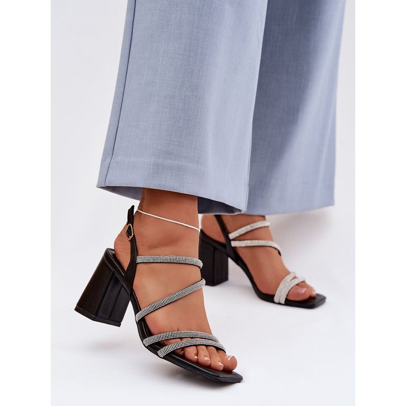 Heel sandals model 225208 Step in style - 40 - Black