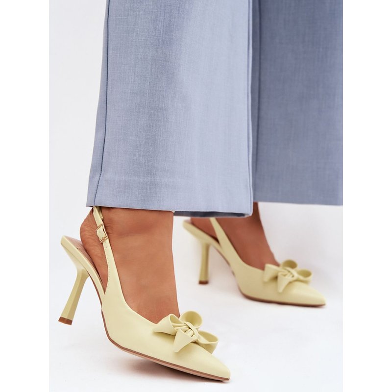 Heel sandals model 225213 Step in style - 38 - Yellow