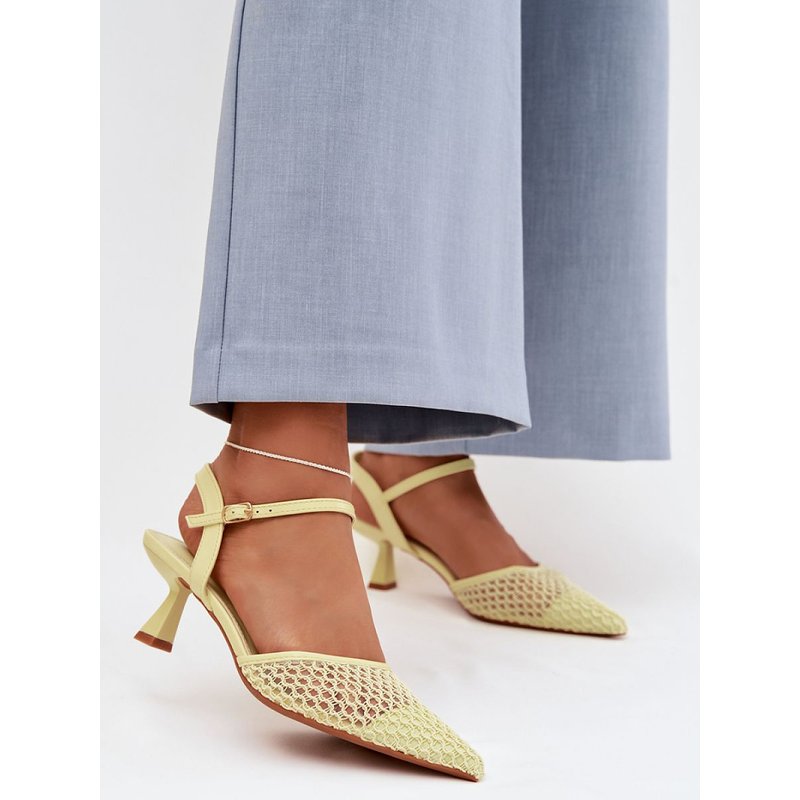 Heel sandals model 225216 Step in style - 37 - Yellow