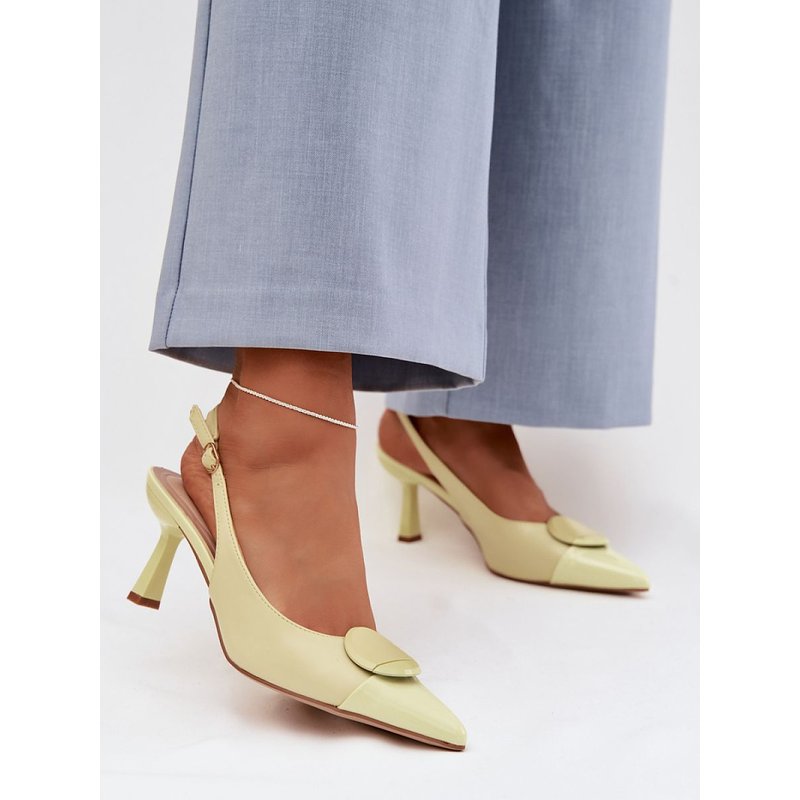 Heel sandals model 225218 Step in style - 39 - Yellow