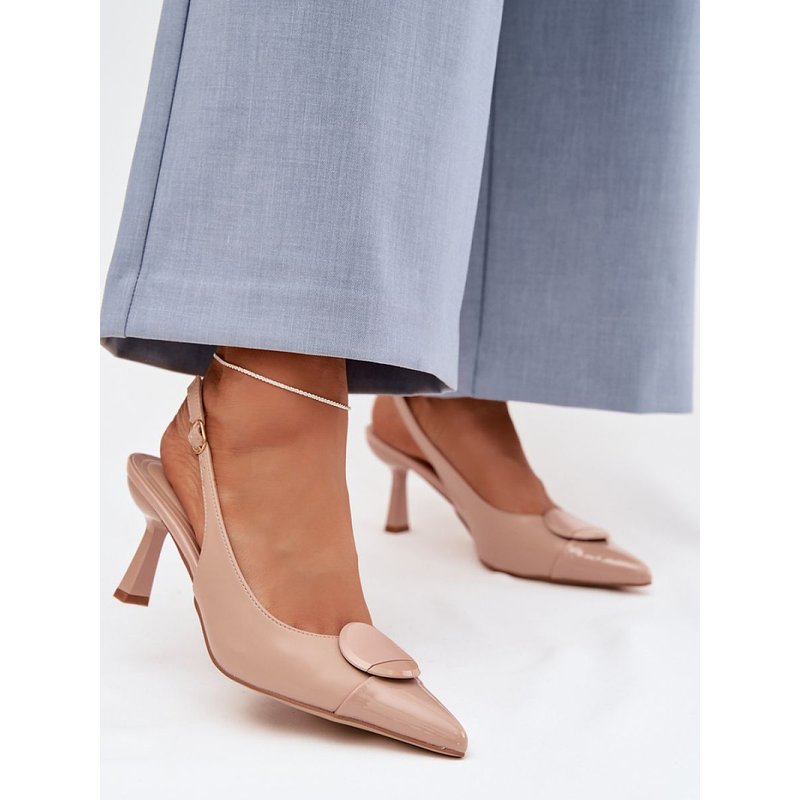 Heel sandals model 225220 Step in style - 37 - Beige