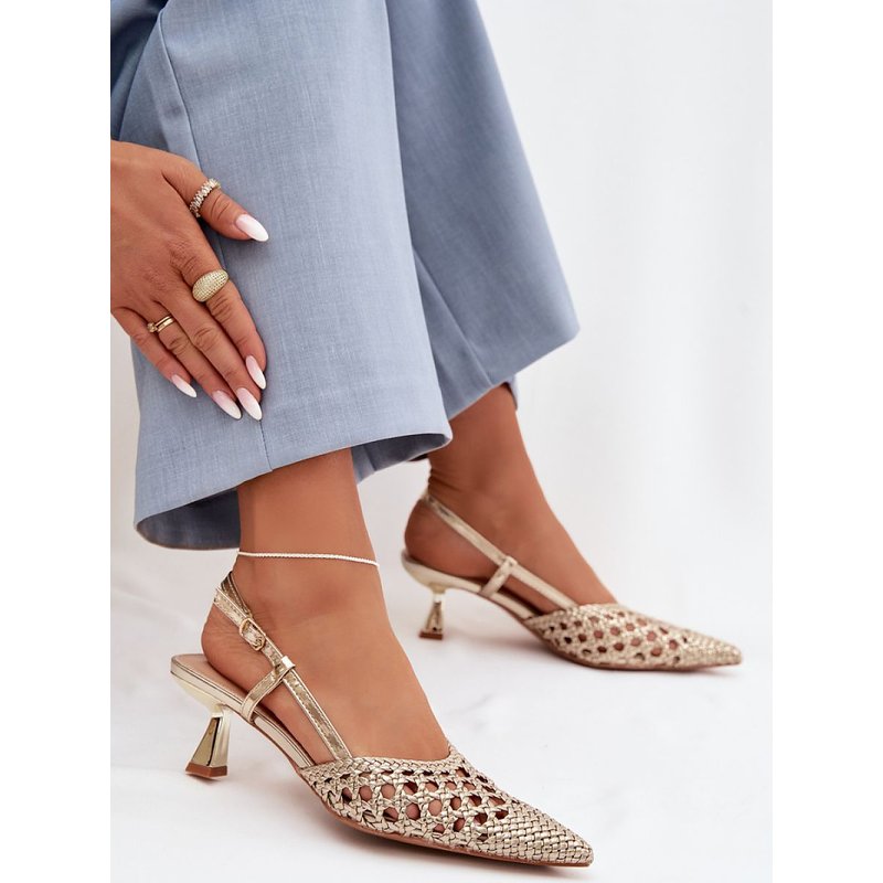 Heel sandals model 225224 Step in style - 38 - Yellow