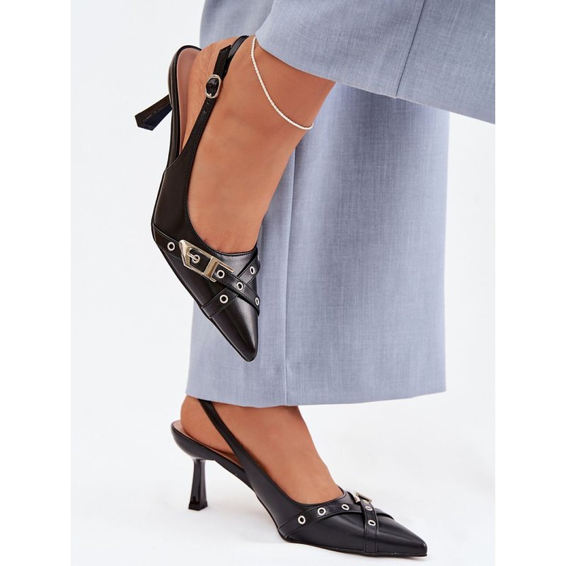 Heel sandals model 225227 Step in style - 37 - Black