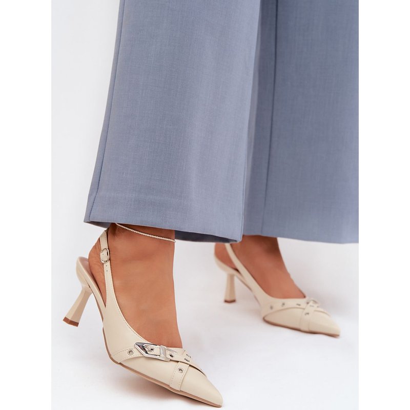 Heel sandals model 225228 Step in style - 38 - Beige