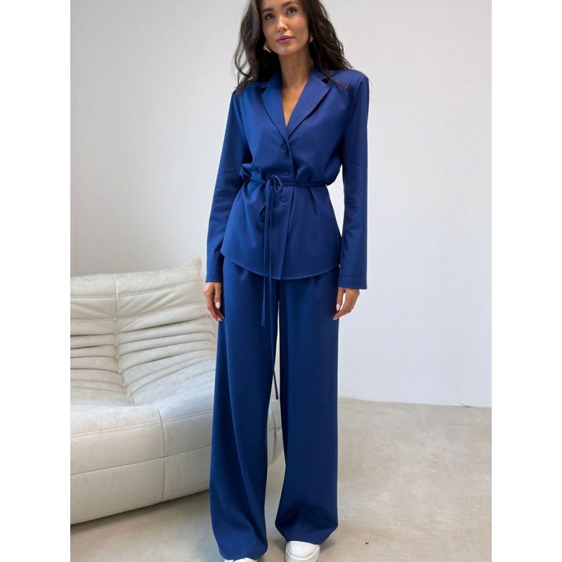 Women trousers model 225262 Roco Fashion - 38 - Blue