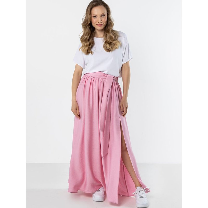 Long skirt model 225332 awama - M - Pink