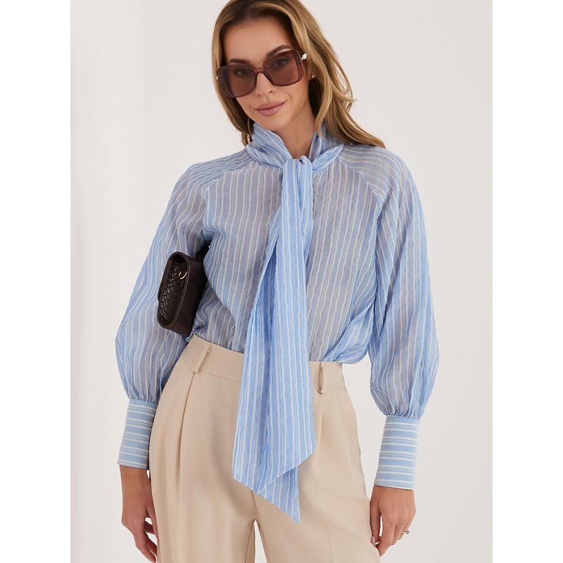 Long sleeve shirt model 226438 Italy Moda - ONE-SIZE-FITS-ALL - Blue