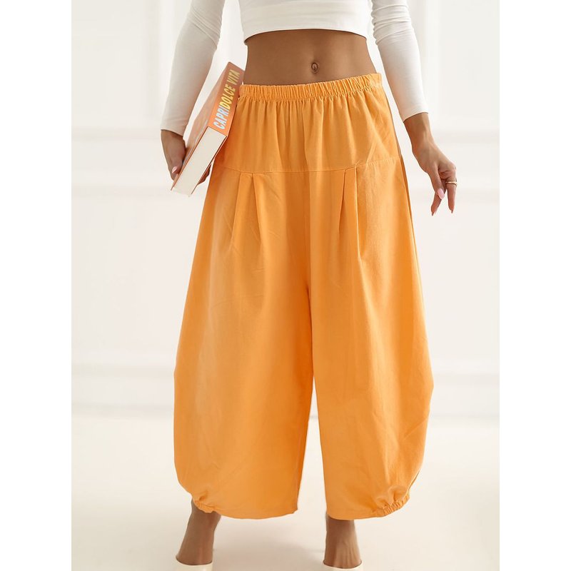 corduroy trousers model 226454 Italy Moda - ONE-SIZE-FITS-ALL - Orange