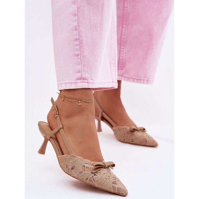 Heel sandals model 226924 Step in style - 38 - Beige