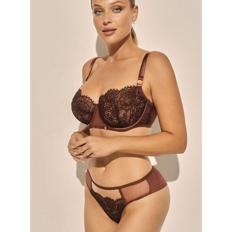 Brazilian style panties model 226951 Kinga - S - Brown