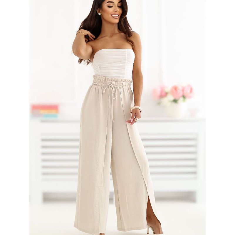 Women trousers model 227192 Factory Price - M/L - Beige