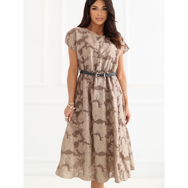 Cocktail dress model 227371 Rue Paris - ONE-SIZE-FITS-ALL - Beige