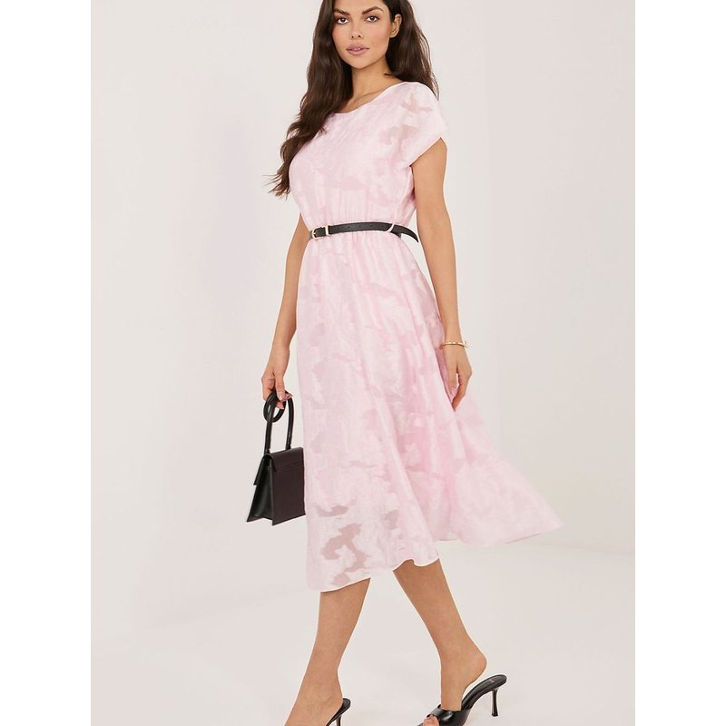Cocktail dress model 227372 Rue Paris - ONE-SIZE-FITS-ALL - Pink