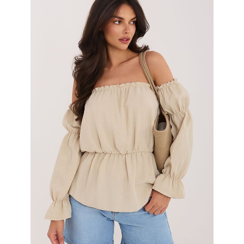 Blouse model 227543 Italy Moda - ONE-SIZE-FITS-ALL - Beige