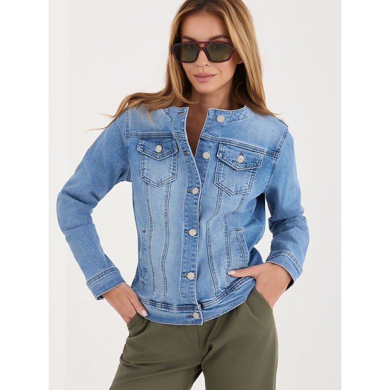 Denim jacket model 227595 Factory Price - L - Blue