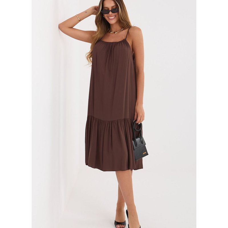Daydress model 227636 Italy Moda - M/L - Brown