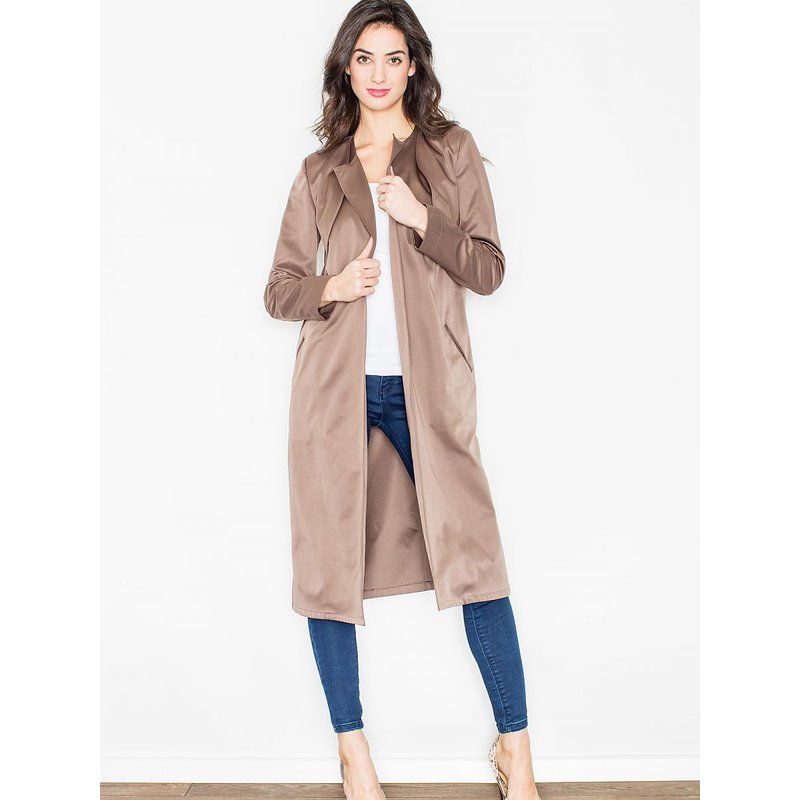 Coat model 50058 Figl - M - Beige