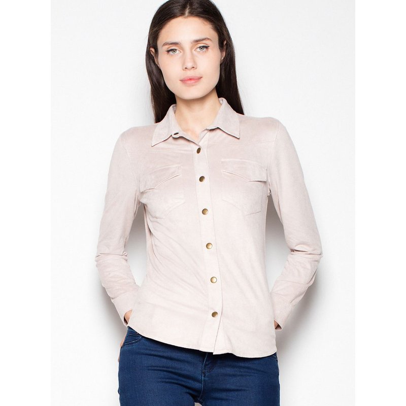 Long sleeve shirt model 77465 Venaton - S - Beige