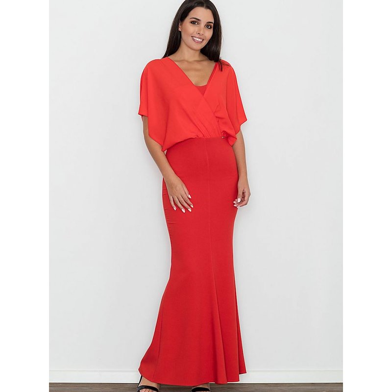 Long dress model 111036 Figl - S - Red