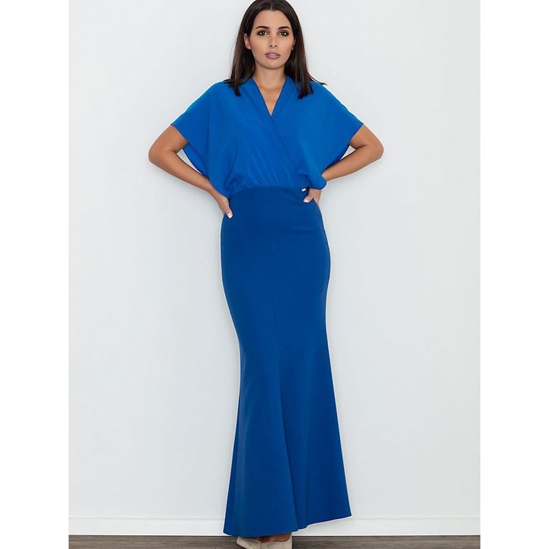 Long dress model 111037 Figl - L - Blue