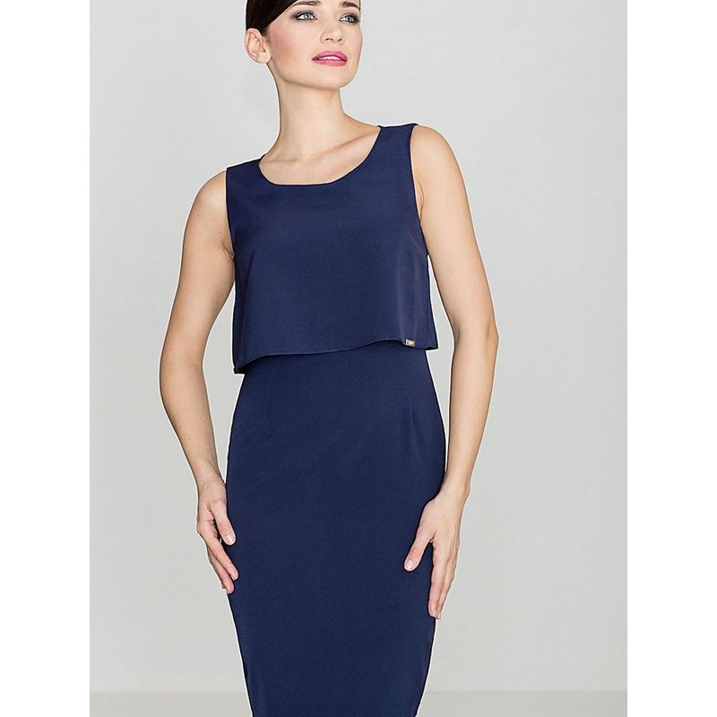 Cocktail dress model 114322 Lenitif - S - Navy blue