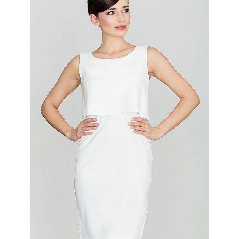 Cocktail dress model 114323 Lenitif - M - Beige