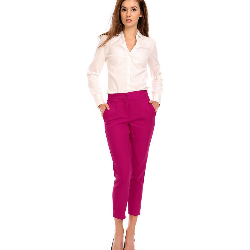 Women trousers model 118961 Cabba - 40 - Pink
