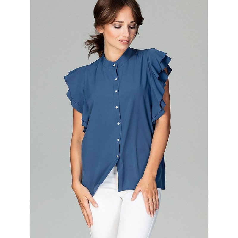 Shirt model 122500 Lenitif - L - Navy blue