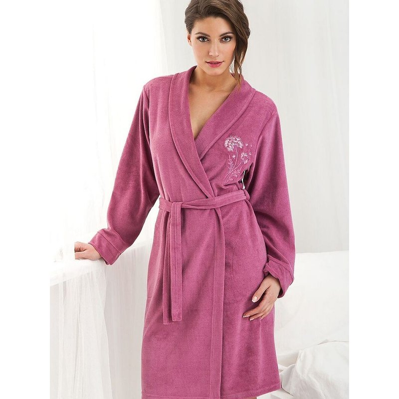 Bathrobe model 81113 Dorota - XL - Pink