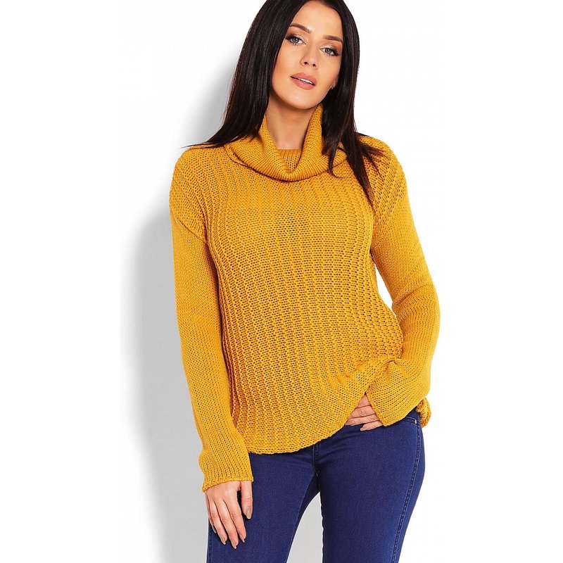 Turtleneck model 123411 PeeKaBoo - ONE-SIZE-FITS-ALL - Yellow