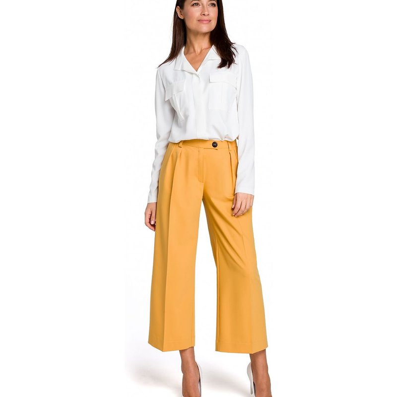 Women trousers model 130477 Stylove - M - Yellow