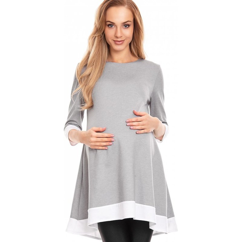 Pregnancy dress model 132028 PeeKaBoo - S/M - Grey