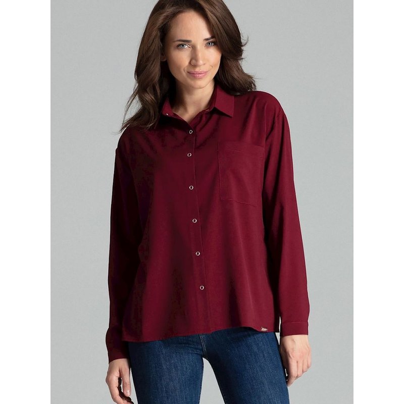Long sleeve shirt model 135872 Lenitif - S - Red