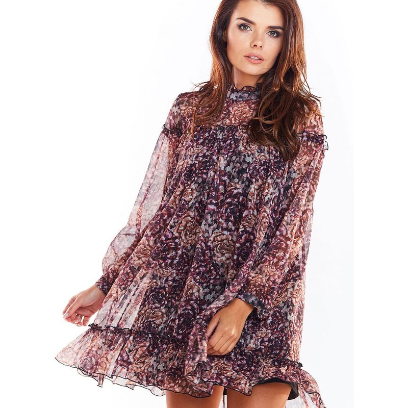 Cocktail dress model 139516 awama - S/M - Multicolor
