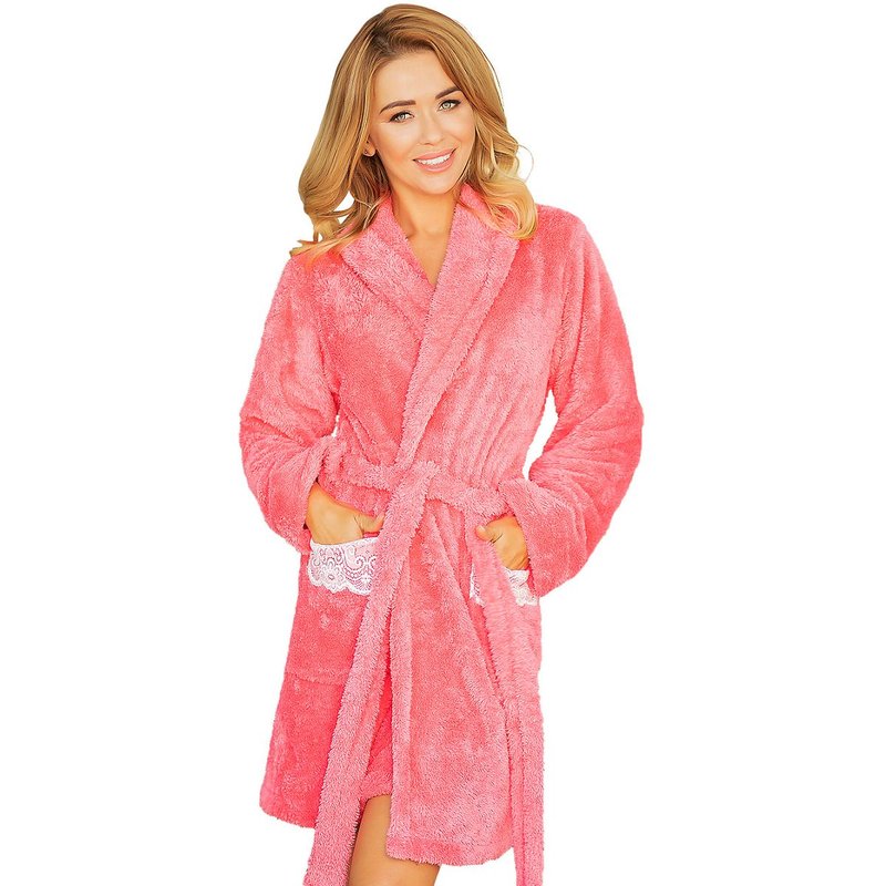 Bathrobe model 140164 Kalimo - XL - Pink