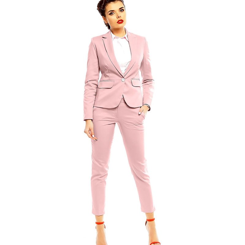Women trousers model 142417 Cabba - 42 - Pink