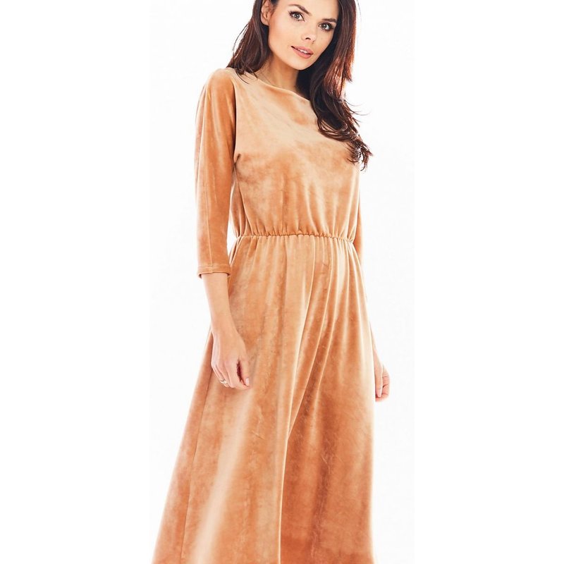 Evening dress model 150737 awama - L - Beige