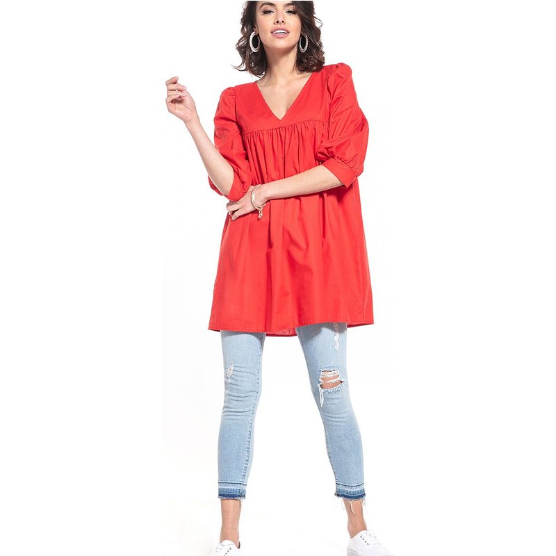 Tunic model 152882 Tessita - S - Red