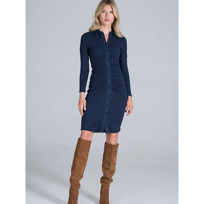 Daydress model 157520 Figl - S - Navy blue