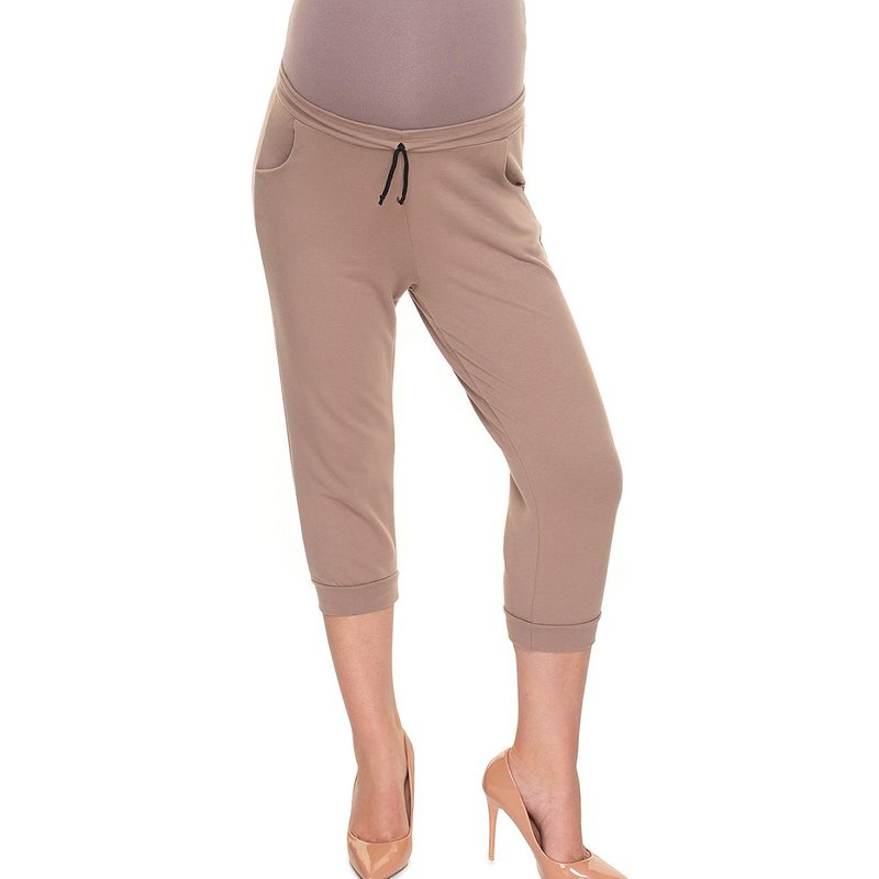 Crop pants model 157819 PeeKaBoo - S/M - Beige