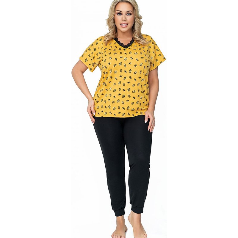 Plus Size Pajamas model 158185 Donna - 50 - Black