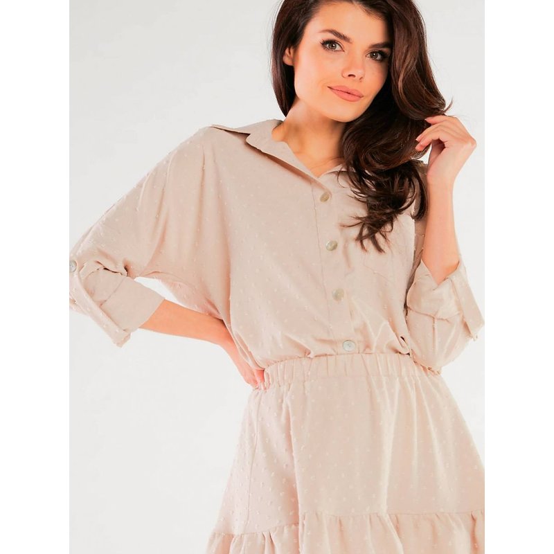 Shirt model 166782 awama - L/XL - Beige