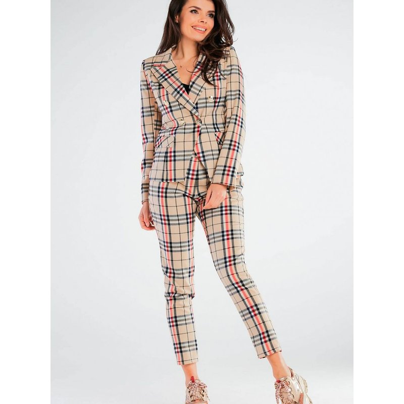 Women trousers model 166817 awama - M - Beige