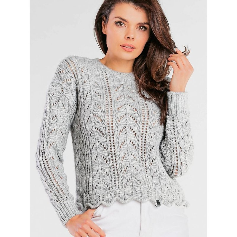 Jumper model 166860 awama - ONE-SIZE-FITS-ALL - Grey