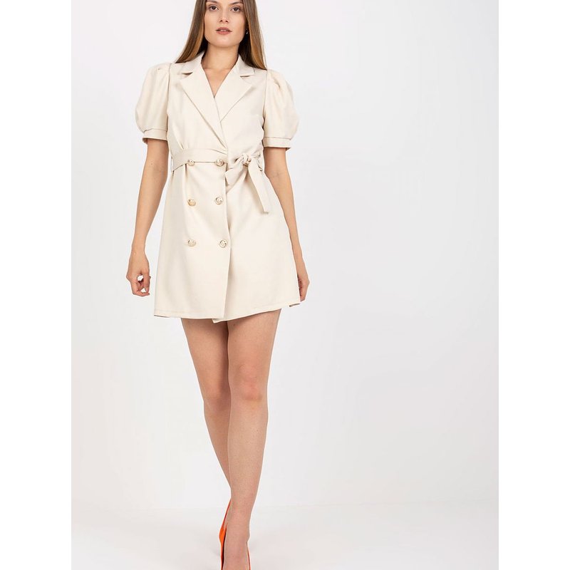 Daydress model 167727 Italy Moda - ONE-SIZE-FITS-ALL - Beige