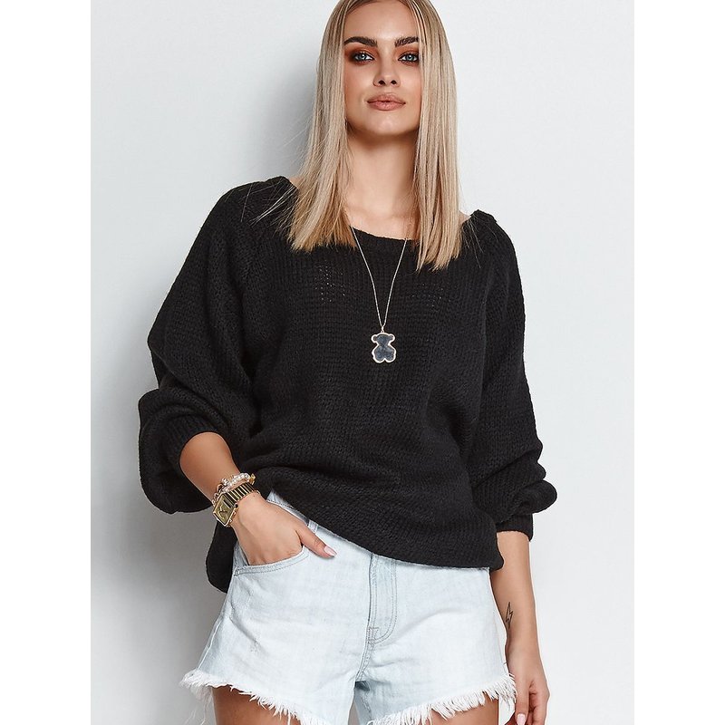 Jumper model 171545 Makadamia - ONE-SIZE-FITS-ALL - Black