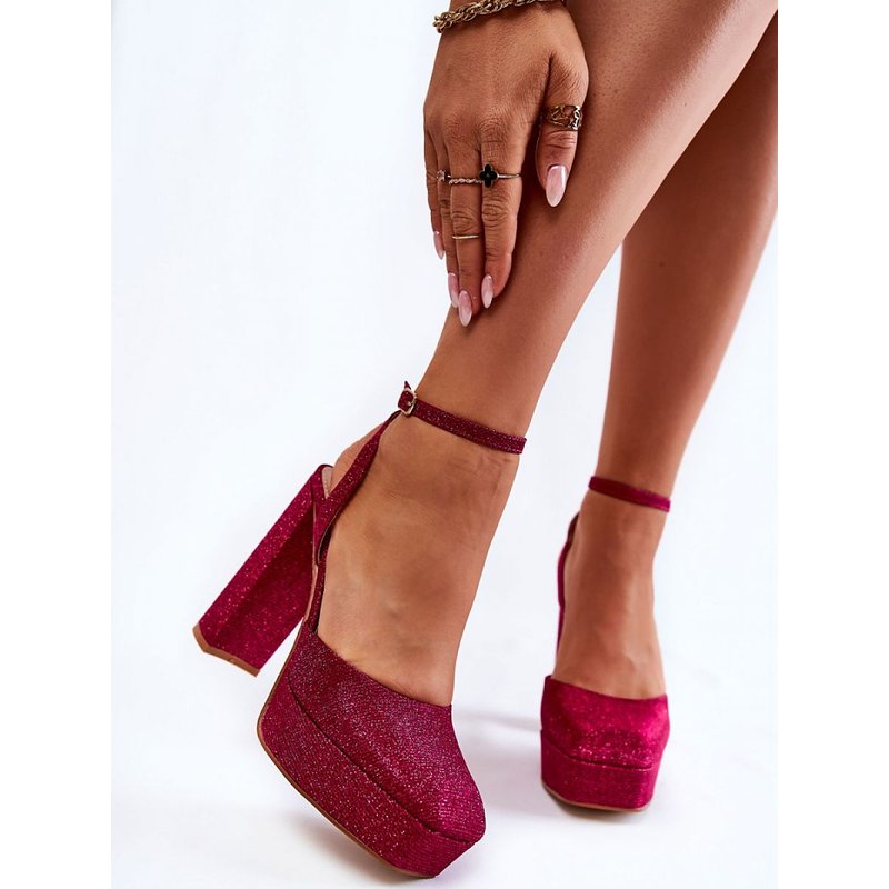 Heel sandals model 173742 Step in style - 41 - Pink